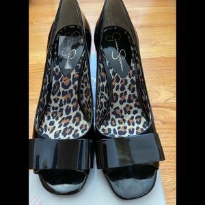 JESSICA SIMPSON JS-Kendale Black Patent Shoes